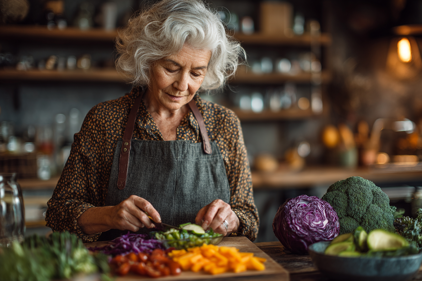 Healthy meal preparation for seniors